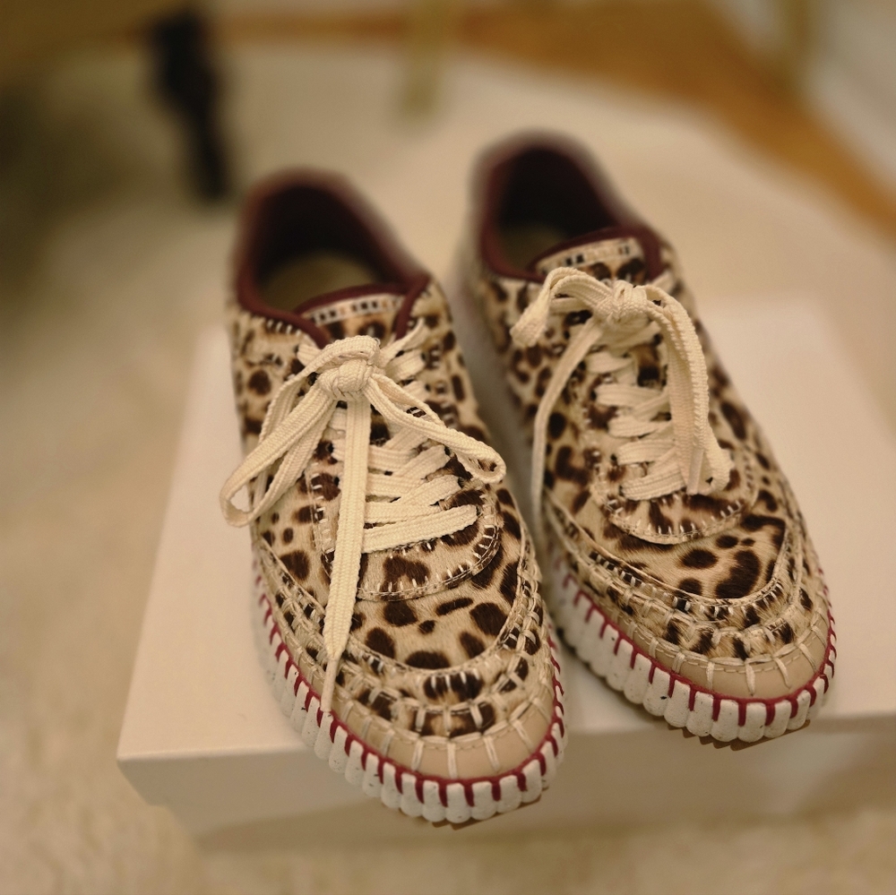 Chloe Leopard Print Women's Sneakers
